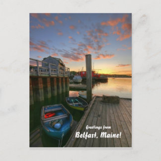Hälsningar från Belfast, Maine! Vykort