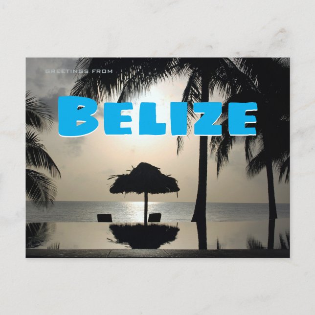 Hälsningar från Belize Vykort (Framsida)