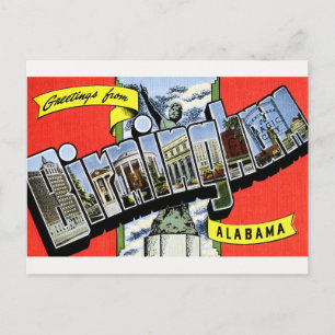 Hälsningar från Birmingham, AL vykort