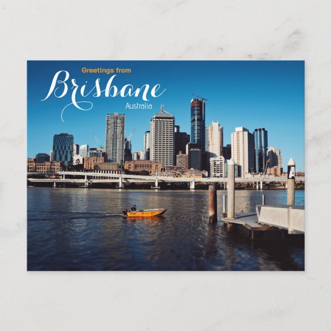 Hälsningar från Brisbane Australien vykort (Framsida)