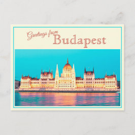 Hälsningar från Budapest Gammal vykort