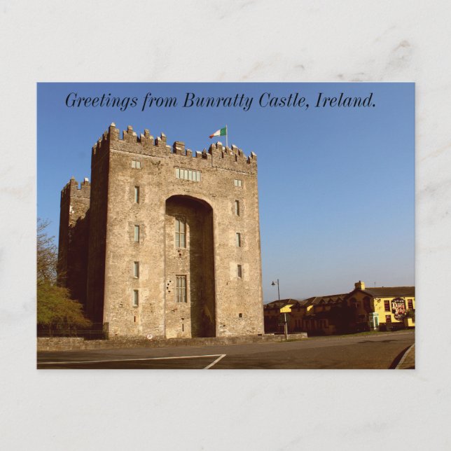 Hälsningar från Bunratty Castle, Irland Vykort (Framsida)