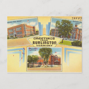 Hälsningar Från Burlington Vermont Vykort