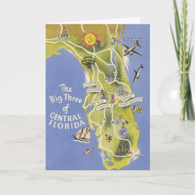 Hälsningar från Central Florida-kort Kort (Framsida)