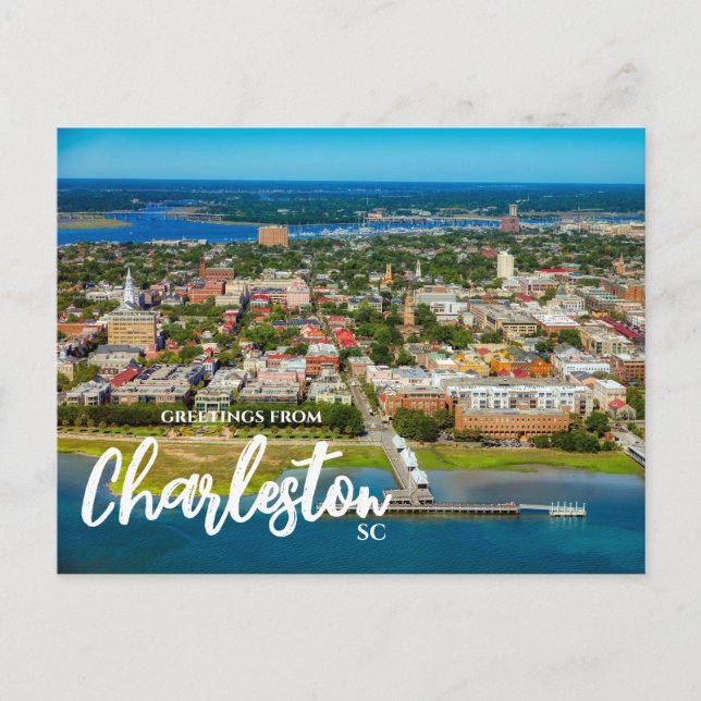 Hälsningar från Charleston, SC Resekort Vykort (Framsida)
