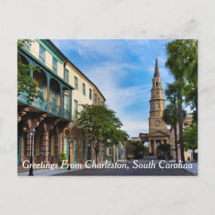 Hälsningar från Charleston, South Carolina Vykort