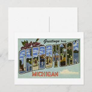 Hälsningar från Cheboygan Michigan! Vykort