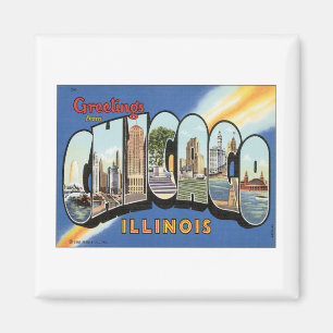 Hälsningar från Chicago Illinois Magnet