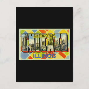 Hälsningar från Chicago Illinois Vykort