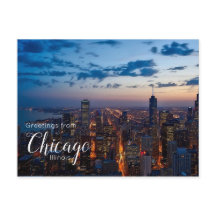 Hälsningar från Chicago Illinois vykort Post Card