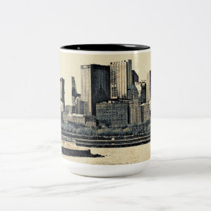 Hälsningar från Chicago Två-Tonad Mugg