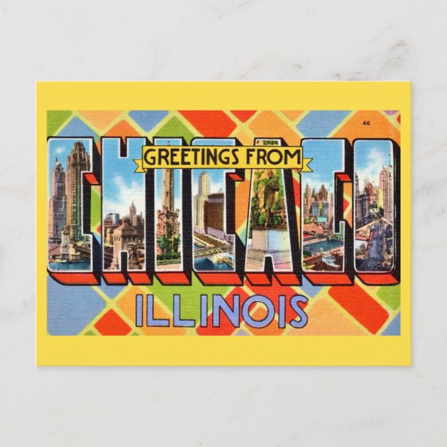 Hälsningar från Chicago vykort (Framsida)