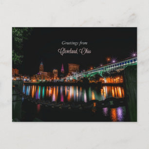 Hälsningar från Cleveland, Ohio Vykort