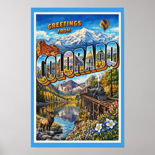 Hälsningar från Colorado Poster (Framsidan)