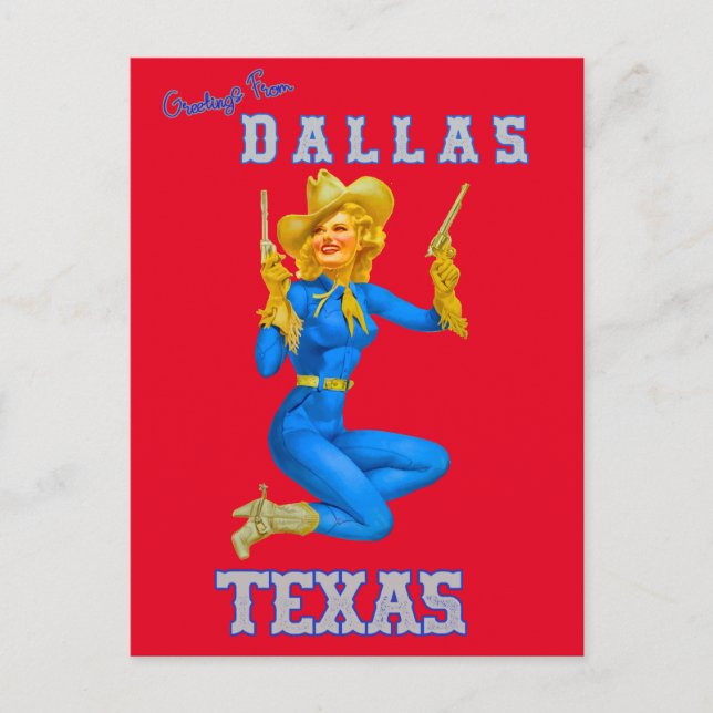 Hälsningar från Dallas Texas  vykort (Framsida)