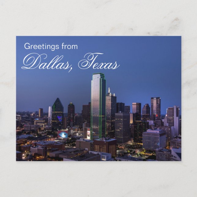 Hälsningar från Dallas, Texas vykort (Framsida)