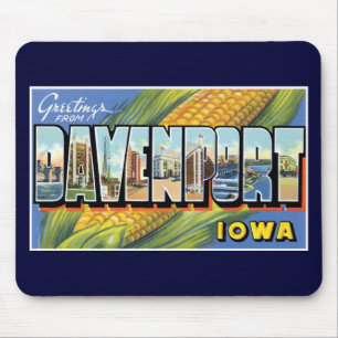 Hälsningar från Davenport, Iowa! Musmatta