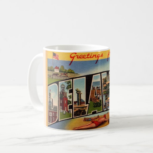Hälsningar från Delaware  Kaffemugg (Framsida vänster)