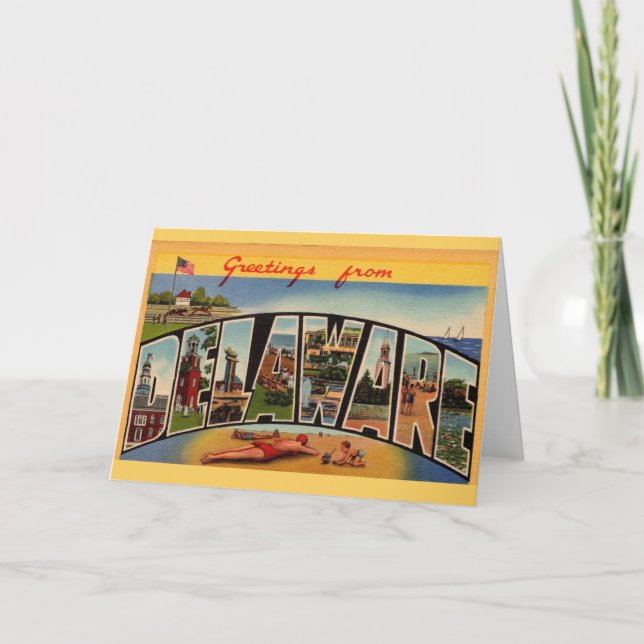 Hälsningar från Delaware-kort Kort (Framsida)