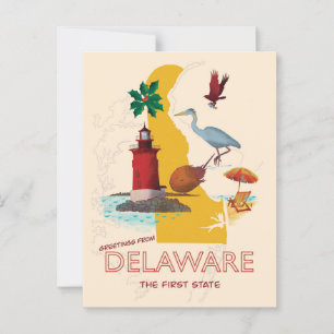 Hälsningar från Delaware Vykort