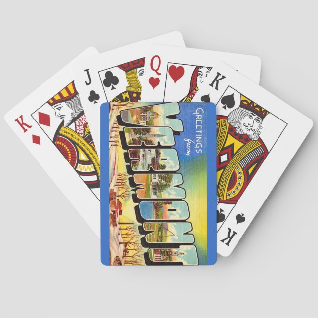 Hälsningar från delstaten Vermont spelkort (Baksidan)