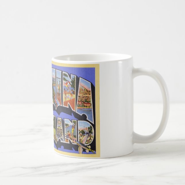 Hälsningar från den Catalina ön Kaffemugg (Höger)