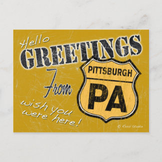 Hälsningar från den Pittsburgh Pennsylvania Vykort