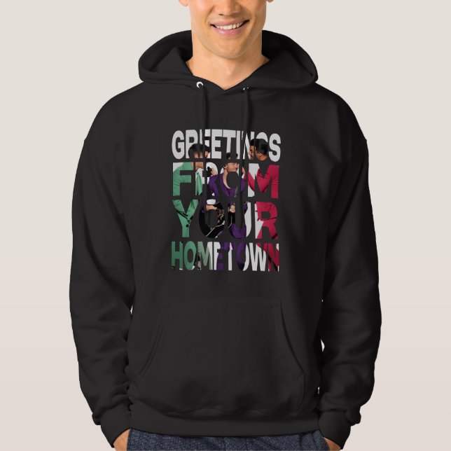 Hälsningar från din hemstad Jonas Brother Hoodie (Framsida)