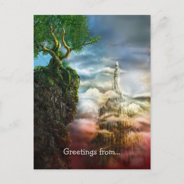 Hälsningar från... Dis aliter visum est - vykort (Framsida)