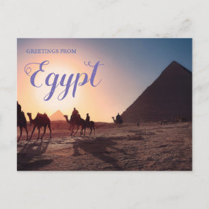 Hälsningar från Egypten Pyramider Resa Vykort