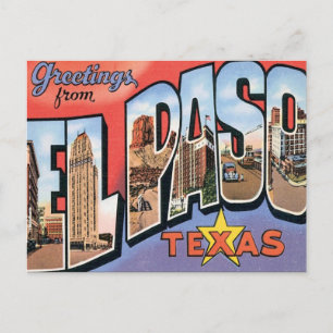Hälsningar från EL Paso, Texas Vykort
