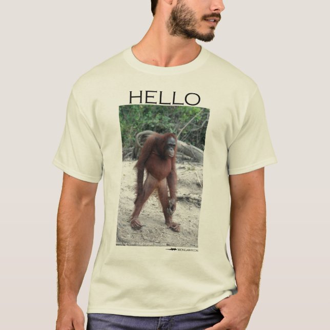 Hälsningar från en orangutan tee (Framsida)