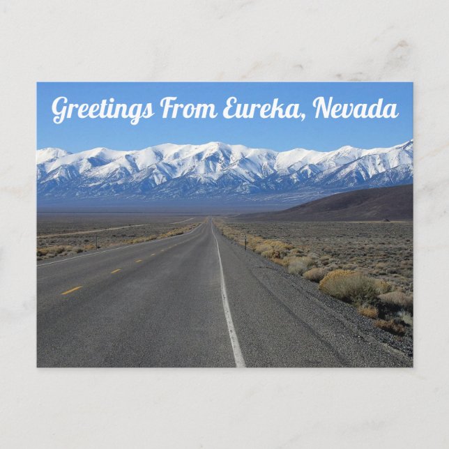 Hälsningar från Eureka, Nevada Vykort (Framsida)