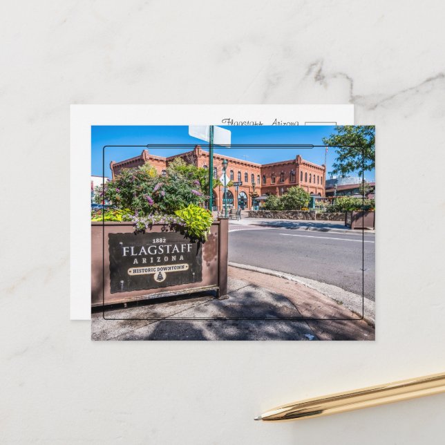 Hälsningar från Flagstaff, Arizona Vykort (Fram/Back In Situ)