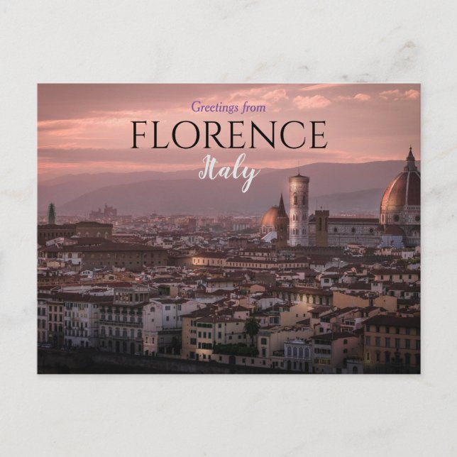 Hälsningar från Florens Italien Vykort (Framsida)