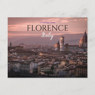 Hälsningar från Florens Italien Vykort Firenze