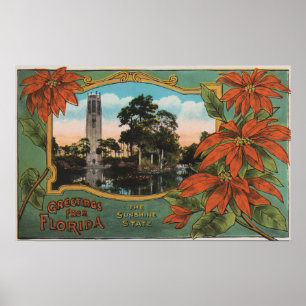 Hälsningar från Florida det statliga solskenet Poster