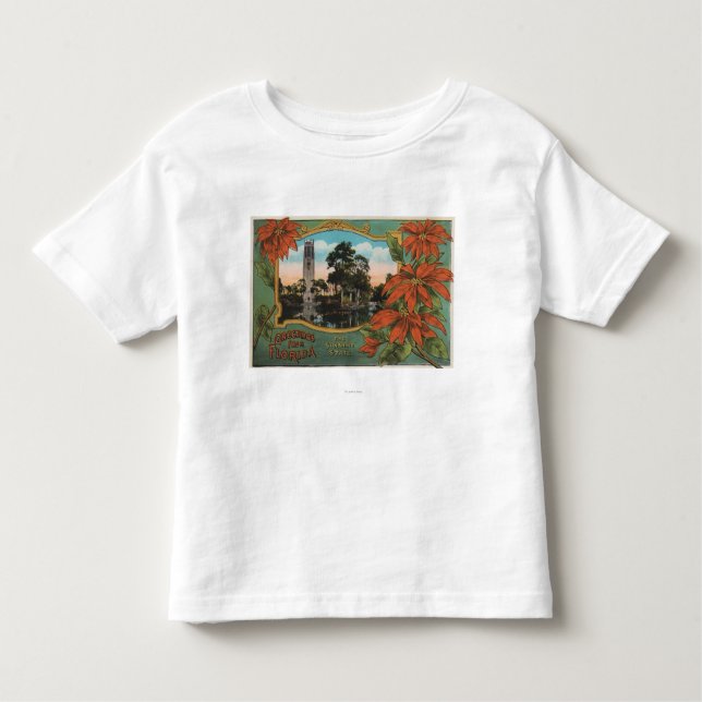 Hälsningar från Florida det statliga solskenet T Shirt (Framsida)