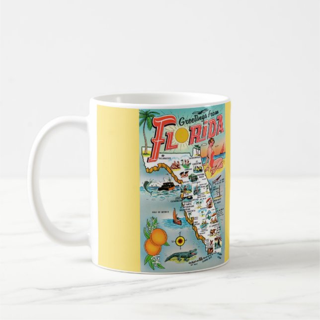 Hälsningar från Florida Illustrerad Mugg (Vänster)