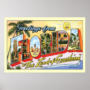 Hälsningar från Florida Poster