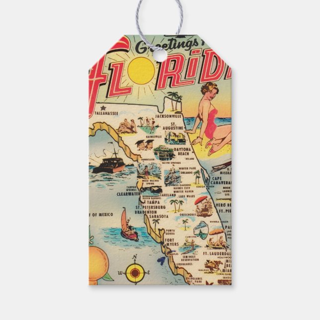 Hälsningar från Florida Presentetikett (Framsidan)