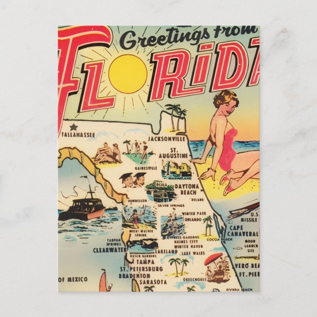 Hälsningar från Florida Vykort (Framsida)