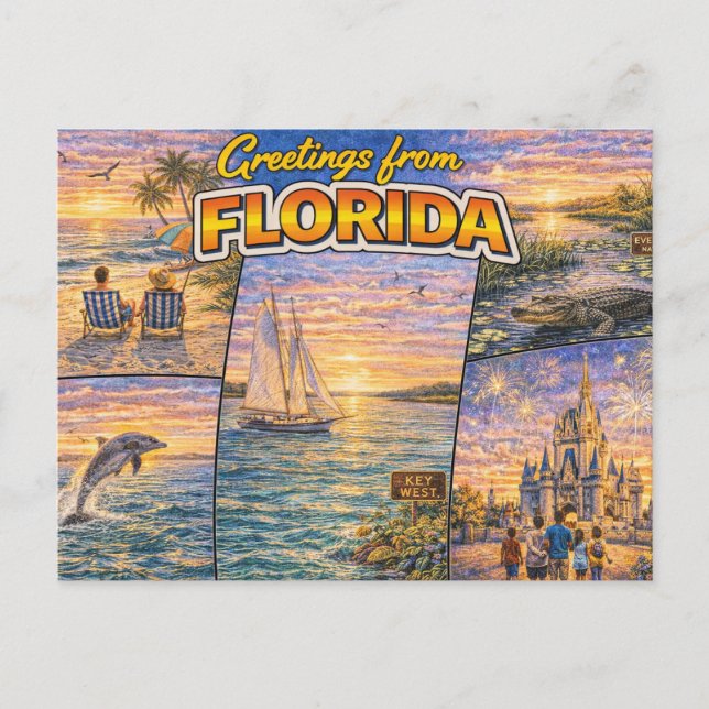 Hälsningar från Florida vykort (Framsida)