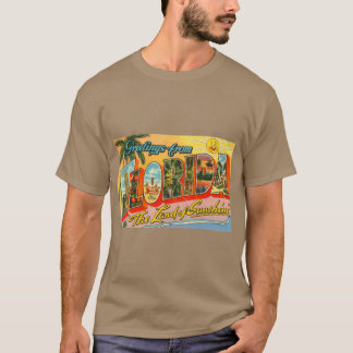 Hälsningar Från Florida vykort extra stort T Shirt