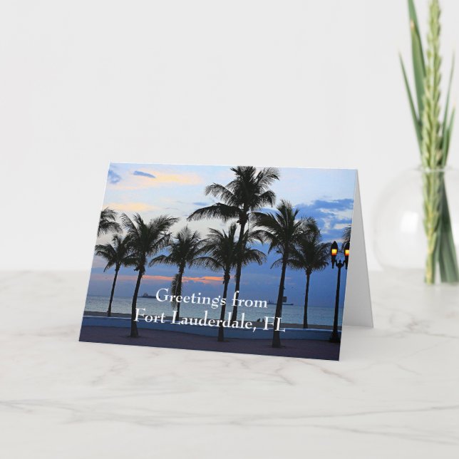 Hälsningar från Fort Lauderdale Kort (Framsida)