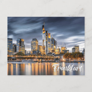 Hälsningar från Frankfurt, Tyskland Vykort