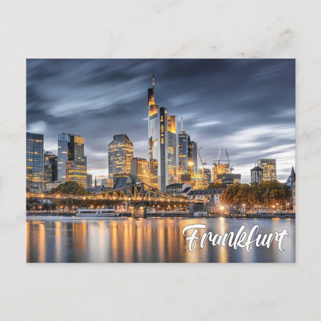 Hälsningar från Frankfurt, Tyskland Vykort (Framsida)