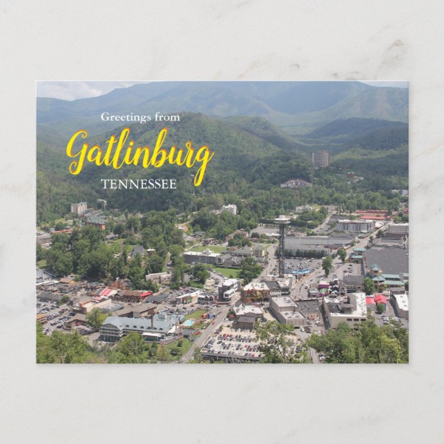 Hälsningar från Gatlinburg Tennessee Vykort   (Framsida)