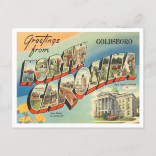 Hälsningar från Goldsboro, North Carolina Resa Vykort