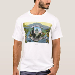 Hälsningar från grästräd påstår, sceniskt tee